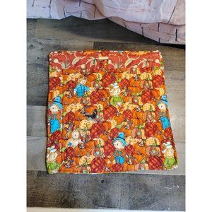 Two sided Banner fall xmas snowman scarecrow pumpkin flag decor